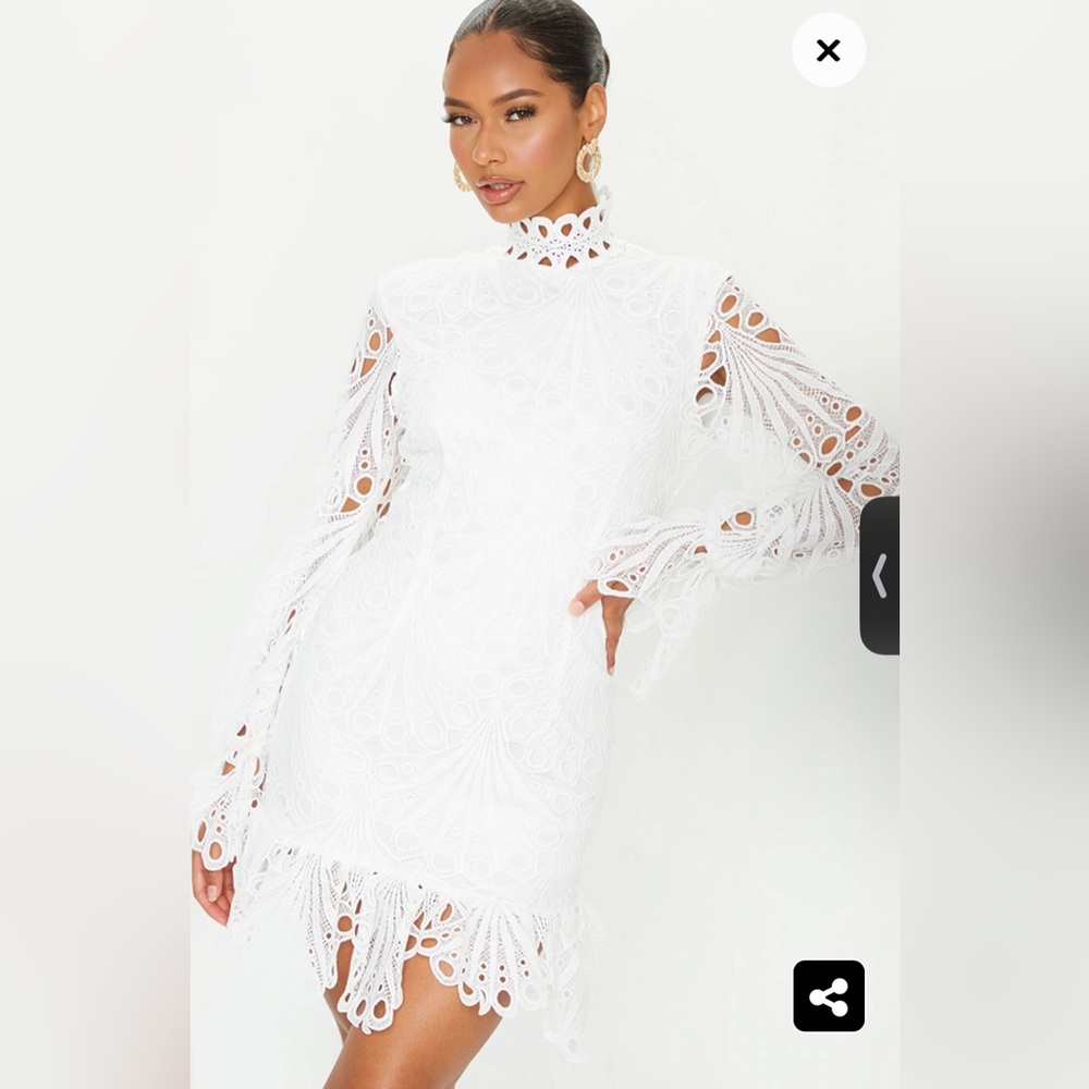 White lace dress